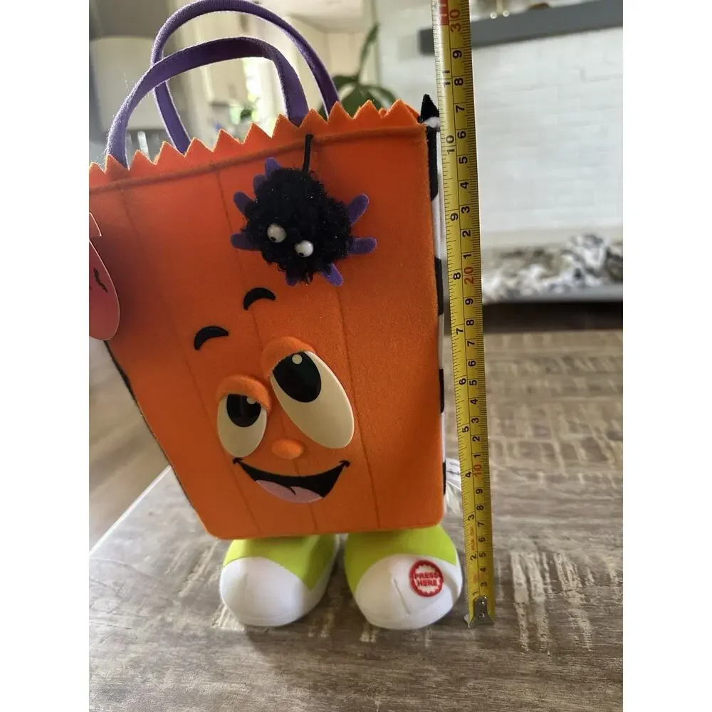 Hallmark Halloween Animated Toe Tappin Trick or Treat Talking Bag Does NOT Dance